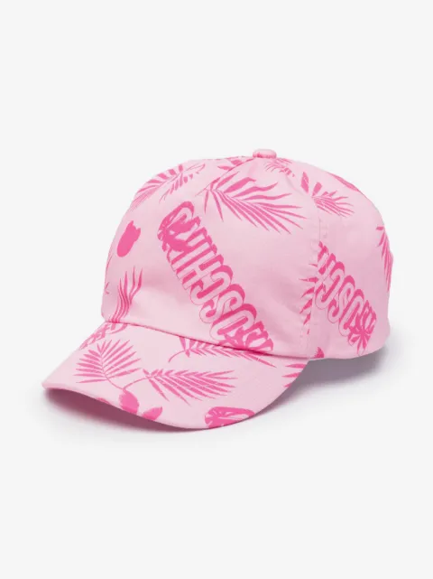 Moschino Kids logo-print cotton cap