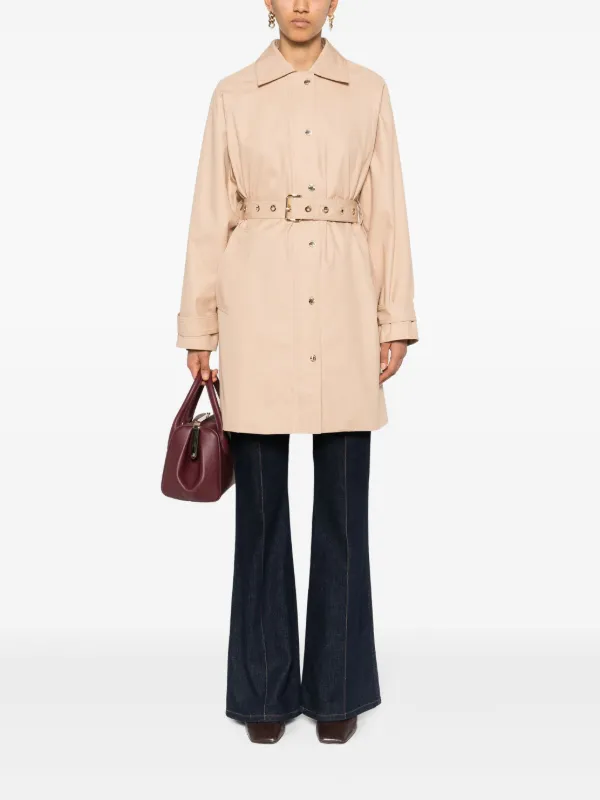 Michael Michael Kors Trench Coat Midi Neutro FARFETCH BR