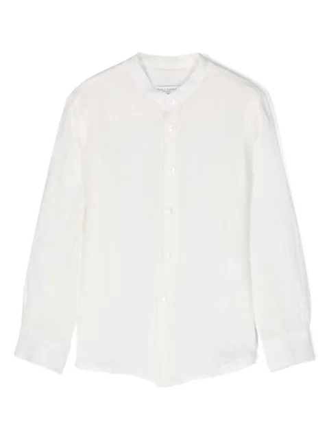 Paolo Pecora Kids camisa semitransparente con botones