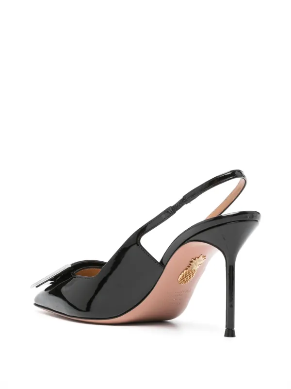 【送料&関税込】Aquazzura Shibuya Leather Slingback Pumps Aquazzura Aquazzura Shibuya Leather Slingback Pumps - High