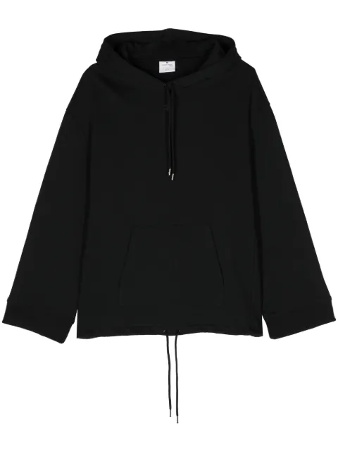 Courrèges logo-patch cotton hoodie