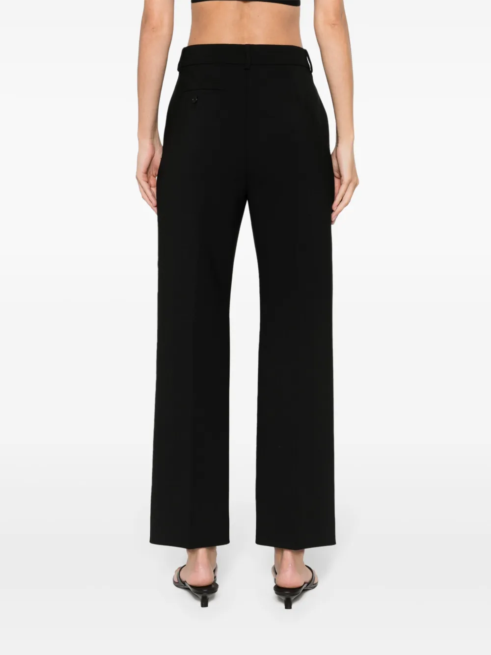 Sportmax Romagna straight broek Zwart