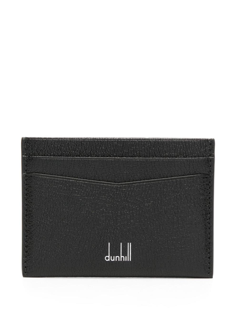 Dunhill Logo-stamp Leather Cardholder In Black
