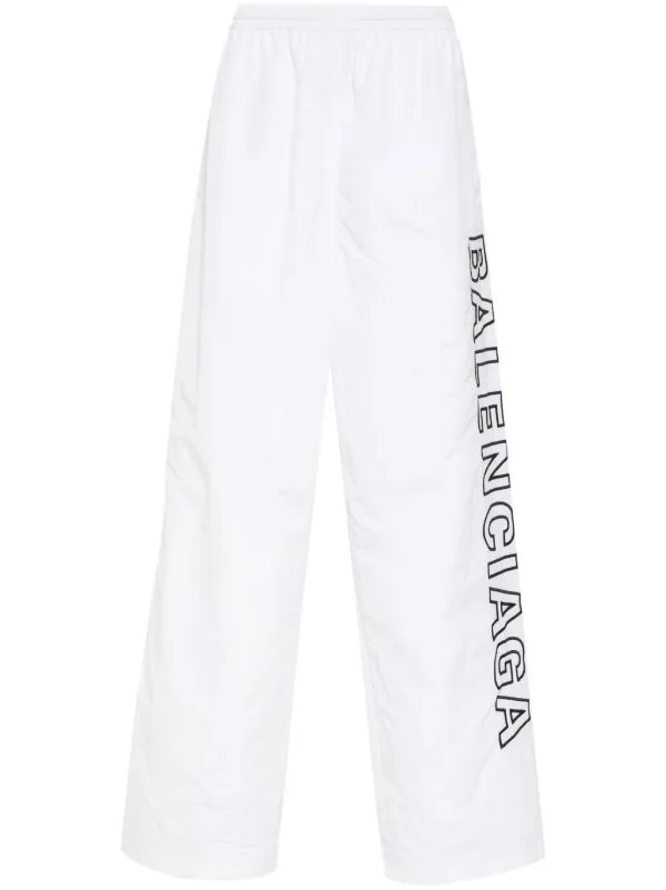 関税込【BALENCIAGA】トラック パンツ Balenciaga トラックパンツ | ホワイト | FARFETCH JP