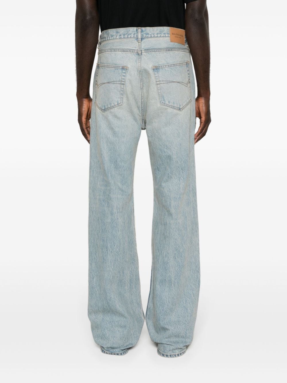 Shop Balenciaga Loose-fit Jeans In Blue
