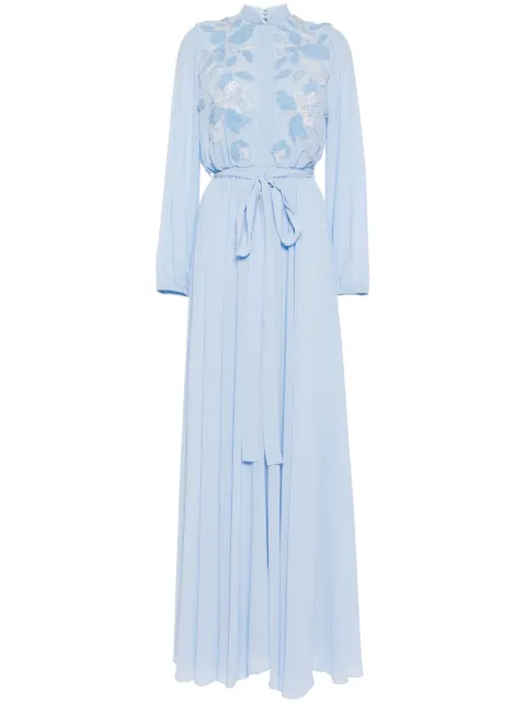 Saiid Kobeisy floral-embroidered kaftan dress