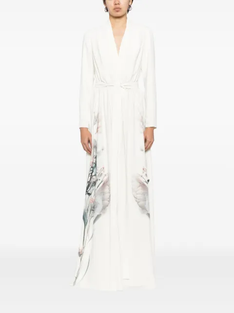 Saiid Kobeisy floral-print kaftan dress CAPS2407 - 1
