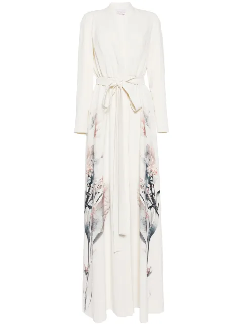 Saiid Kobeisy floral-print kaftan dress 