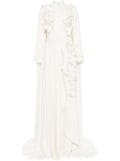 Saiid Kobeisy floral-appliqué maxi dress - Neutrals