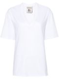 Semicouture V-neck cotton T-shirt - White