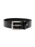 Colorichiari buckle-fastening patent-leather belt - Black