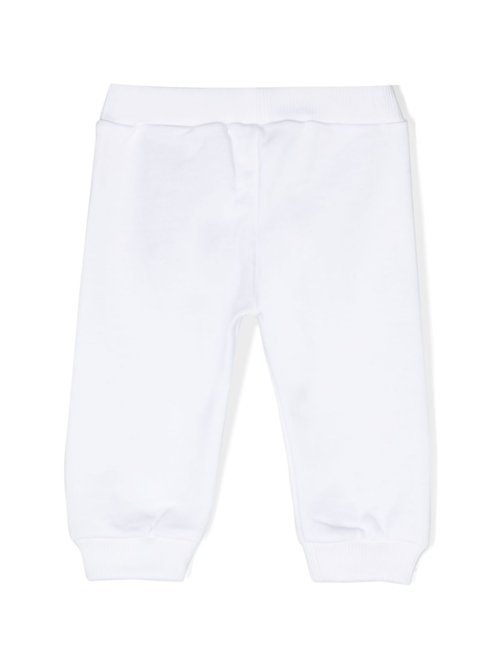 Shop Balmain Logo-print Cotton Track Pants In 白色