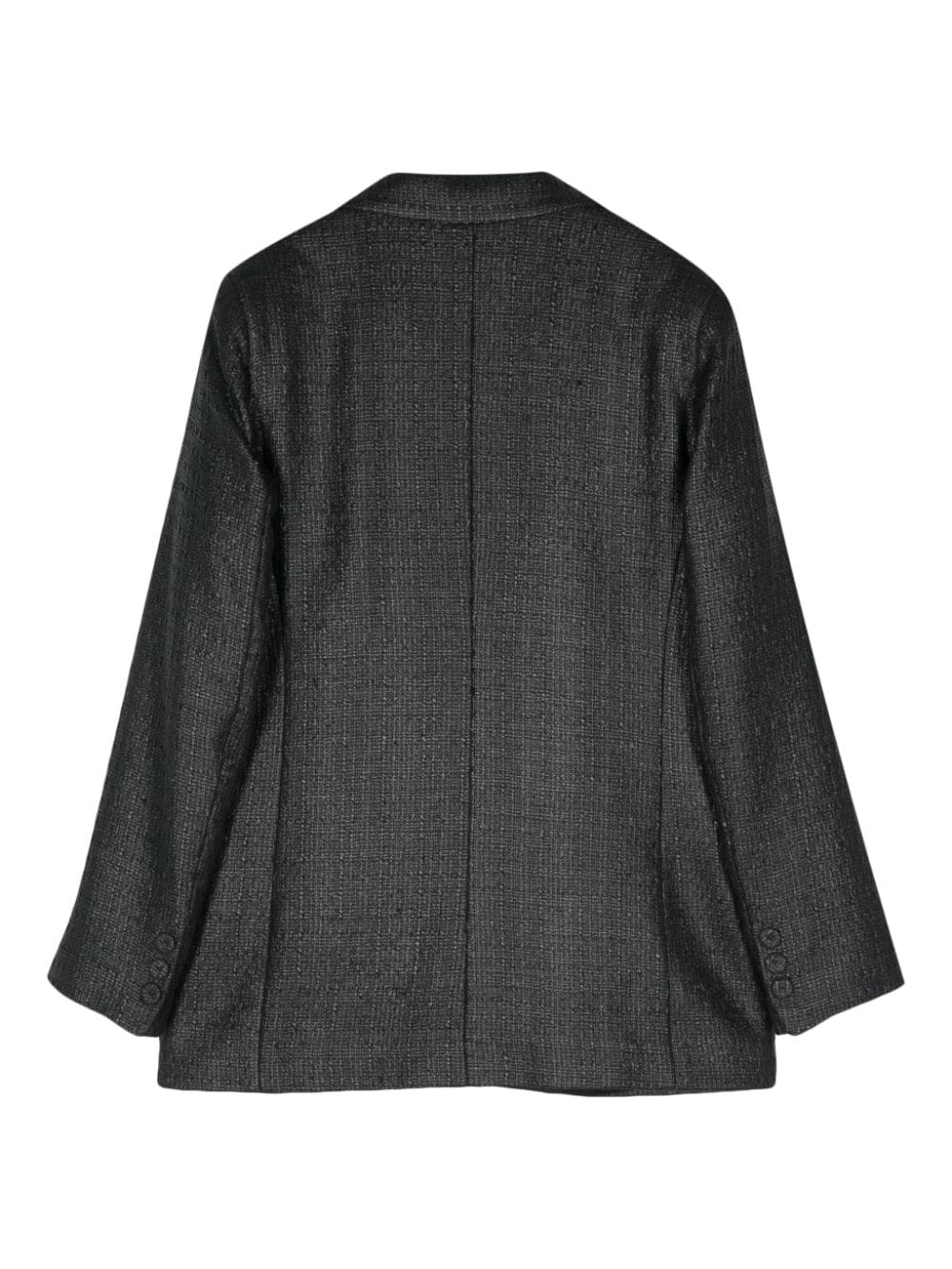 Shop Federica Tosi Long-sleeve Bouclé Jacket In Black