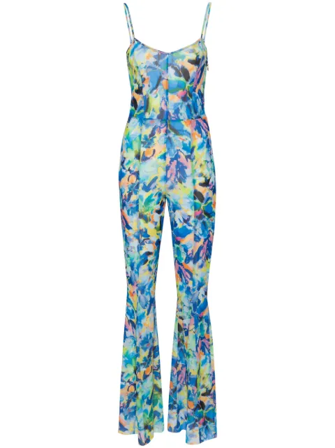 Patrizia Pepe Arty Splash-print tulle jumpsuit 