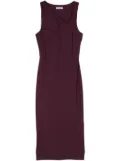 Patrizia Pepe stretch-design dress - Purple