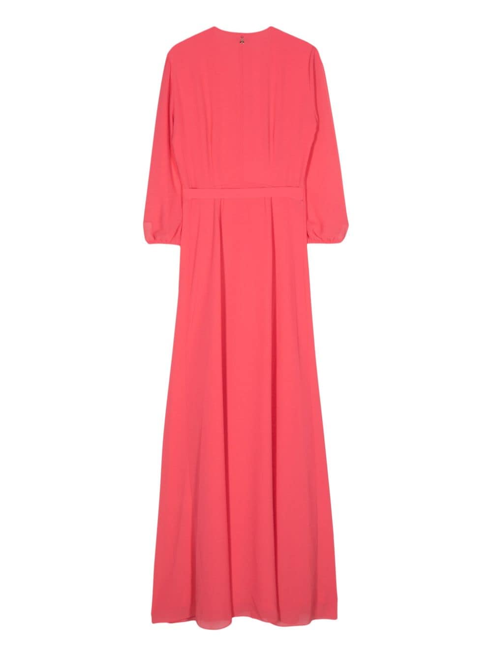 Shop Patrizia Pepe Pleat-detail Wrap Dress In Pink