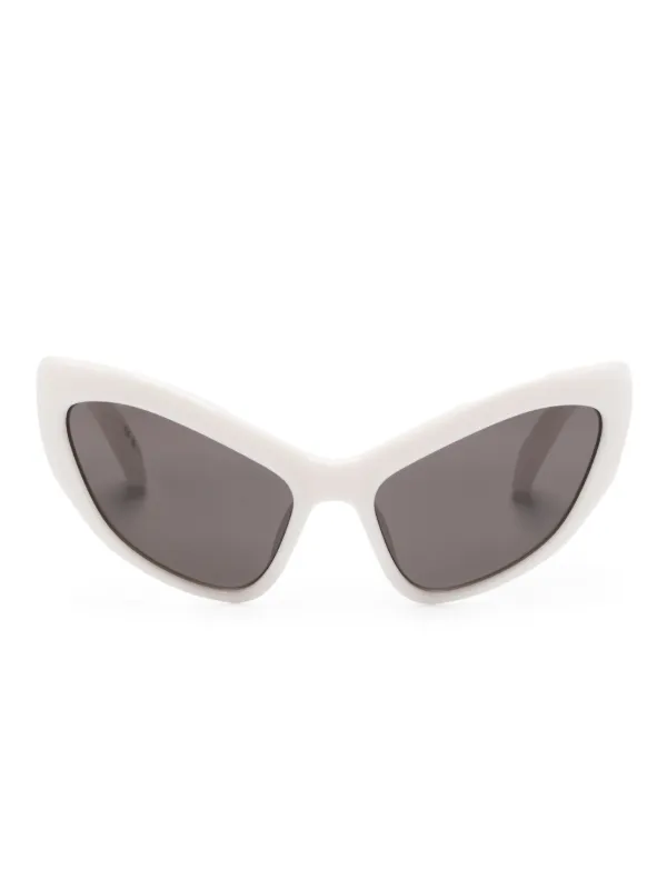 Balenciaga Eyewear オーバーサイズフレーム サングラス | ホワイト 