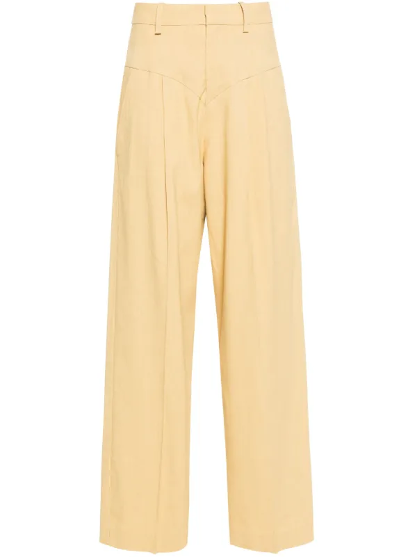 Isabel Marant Staya Straight-leg Trousers in Brown