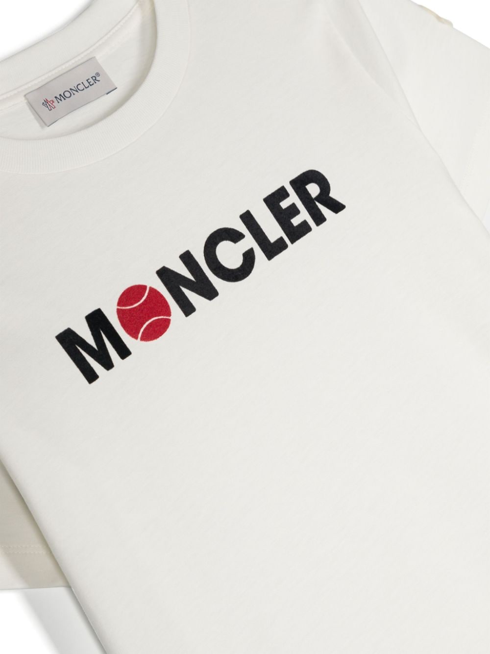 Moncler Enfant T-shirt met logo Wit