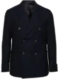 Caruso double-breasted wool blazer - Blue