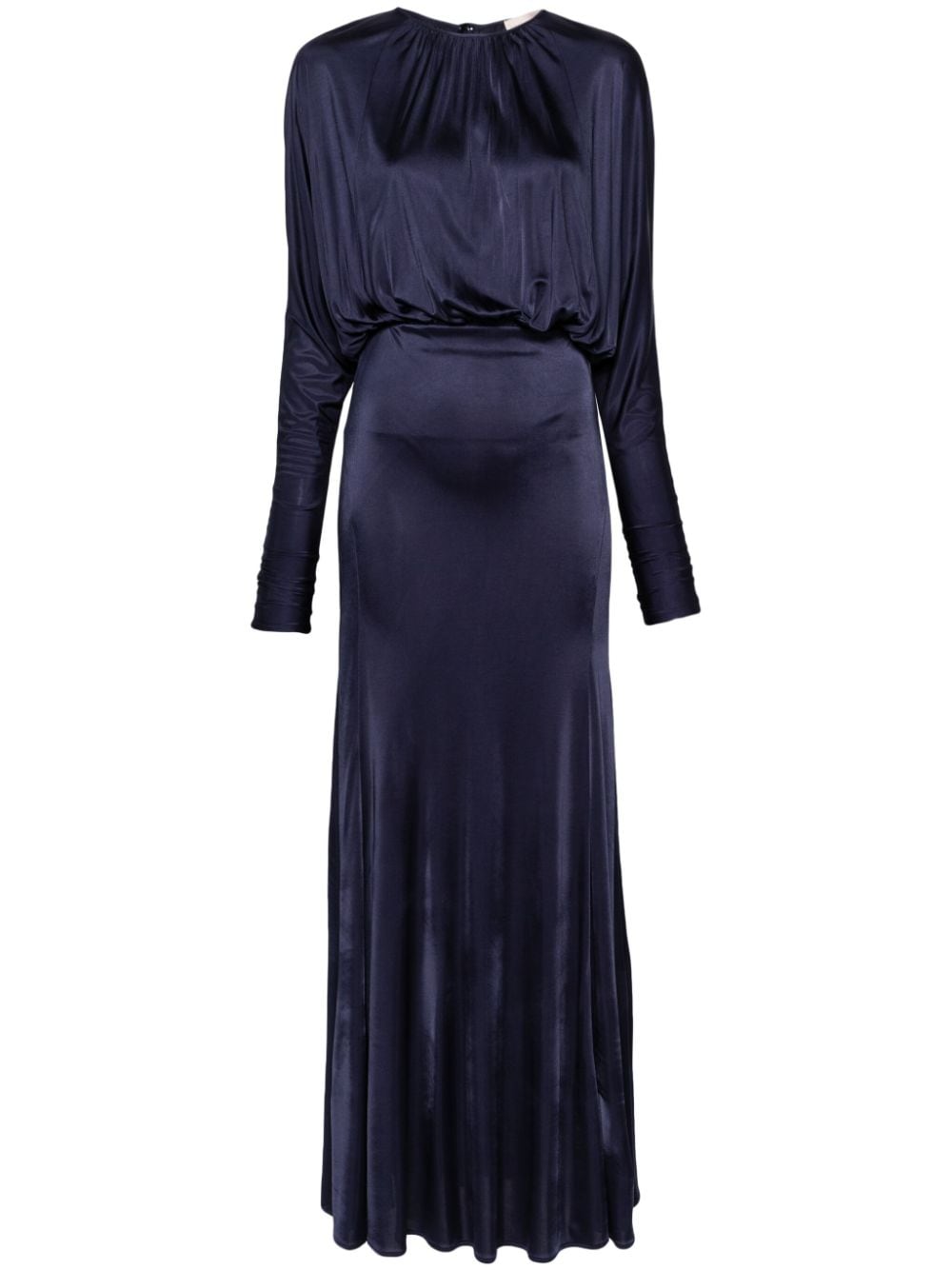 Semicouture Maxi-jurk met vleermuismouwen Blauw