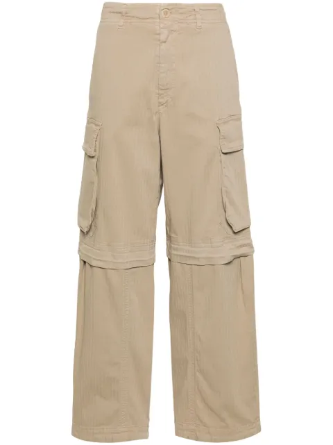 Semicouture herringbone cargo trousers