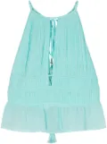 Patrizia Pepe pleated sleeveless top - Blue