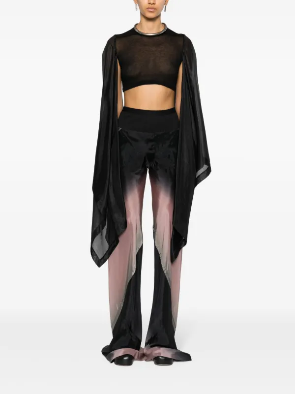 Rick Owens Flag クロップドトップ | ブラック | FARFETCH JP