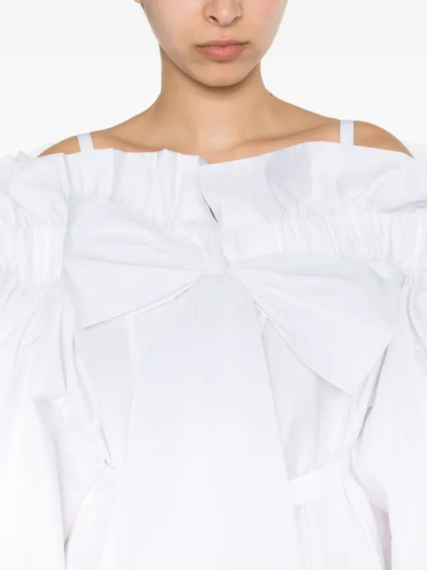 Patou Volume ラッフル ミニドレス Patou Volume ラッフル ミニドレス | ホワイト | FARFETCH JP