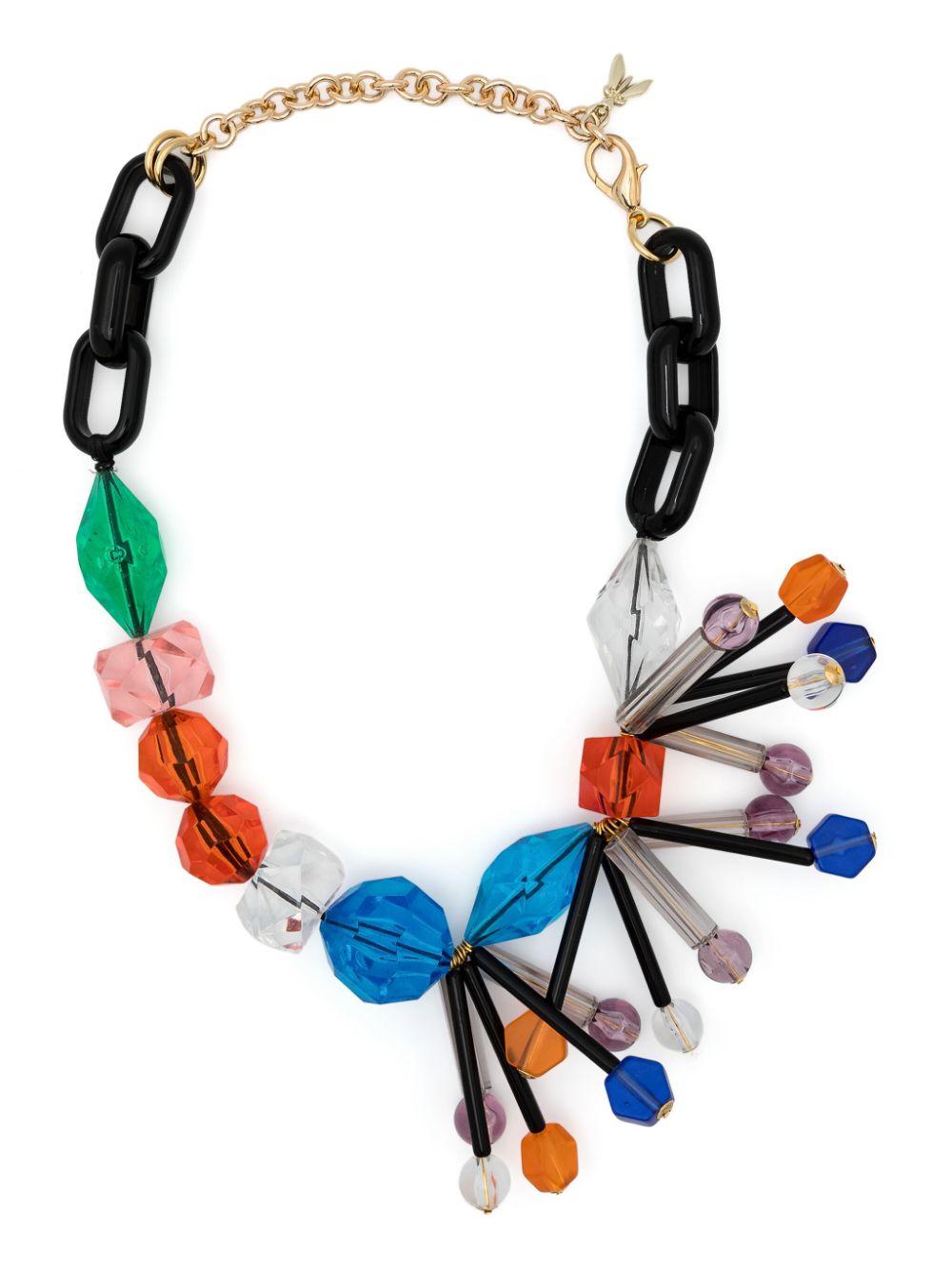 Patrizia Pepe Gemstone-embellished Necklace In Multi