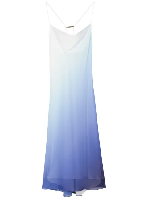 Patrizia Pepe ombré-effect chiffon midi dress