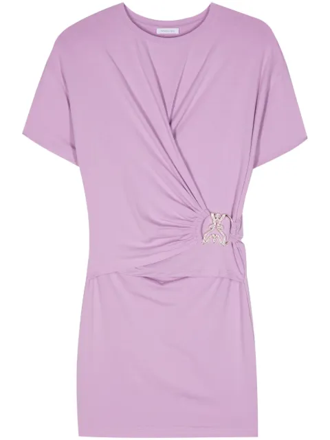 Patrizia Pepe logo-buckle mini dress
