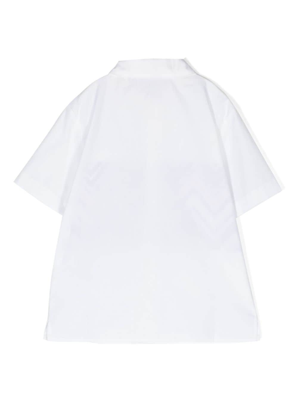 Shop Missoni Zigzag-print Cotton Shirt In White