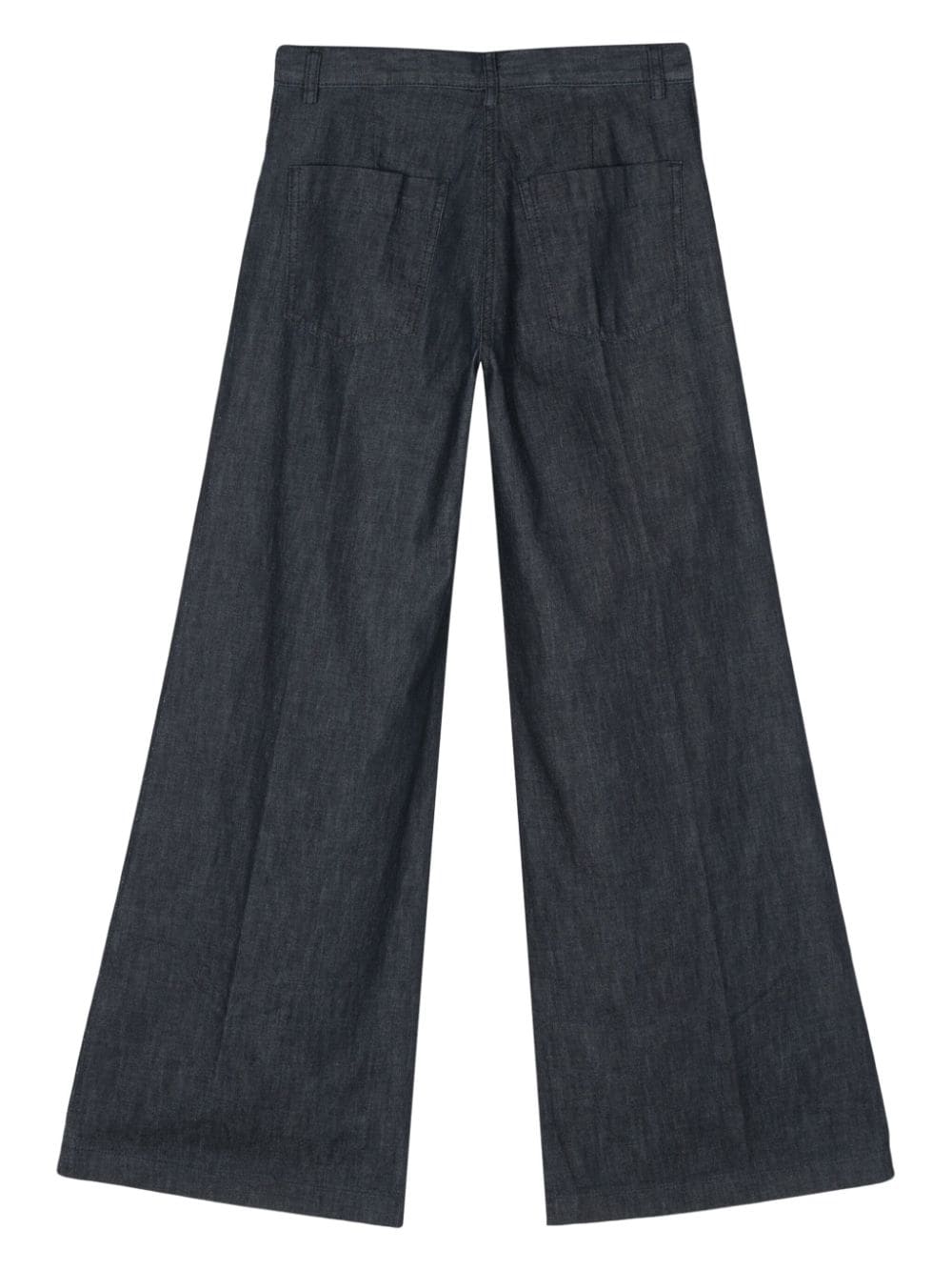 ASPESI Mid waist jeans met wijde pijpen - Zwart