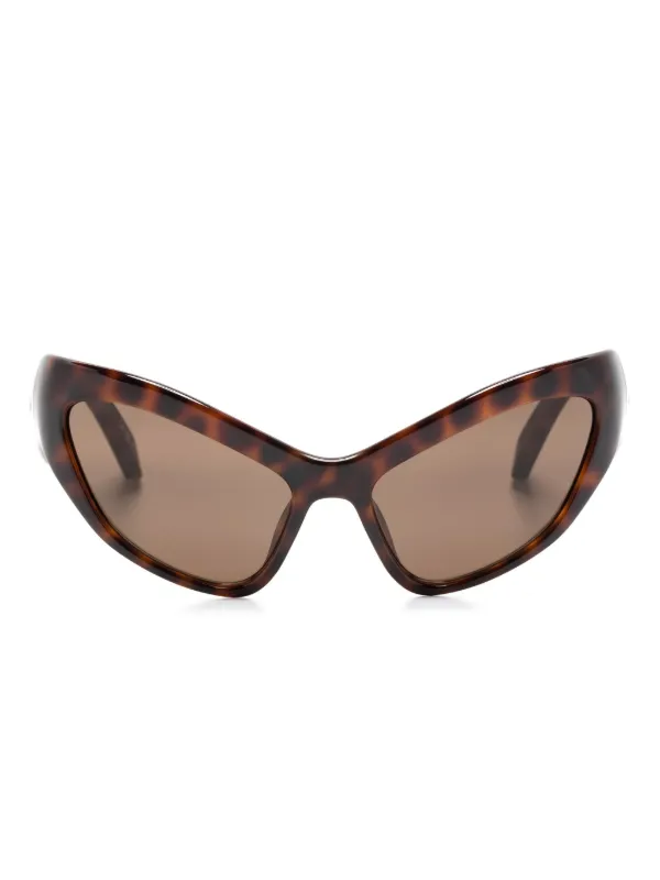 Balenciaga Eyewear オーバーサイズフレーム サングラス | ブラウン 