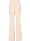 TWINSET logo-plaque cady flared trousers - Pink