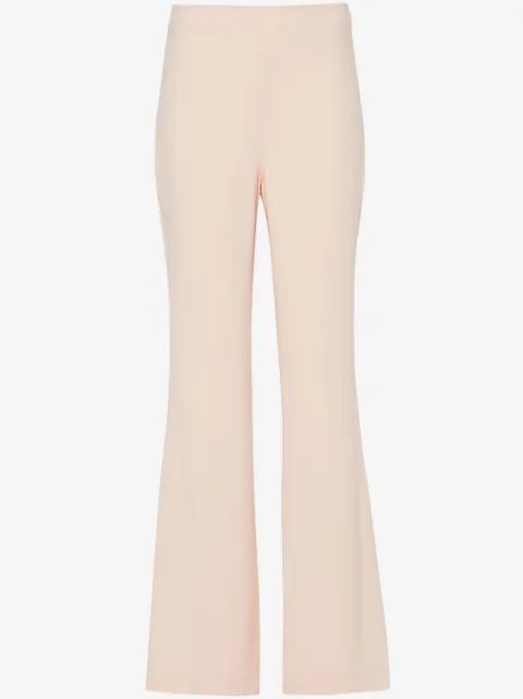 TWINSET logo-plaque cady flared trousers