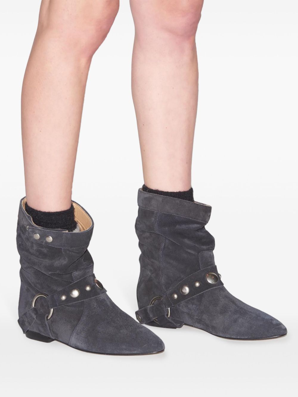 ISABEL MARANT Stania studded suede boots Women