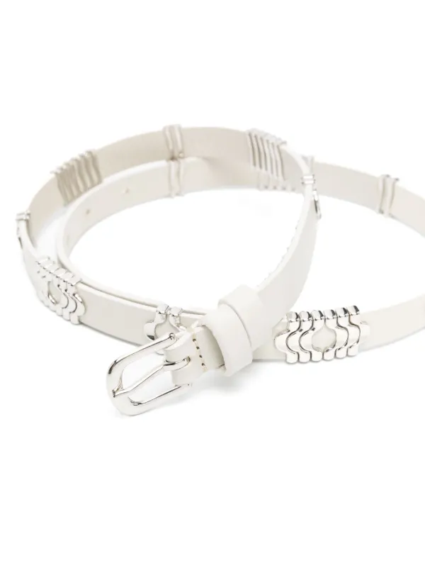 Isabel Marant Herese Belt in Ecru Lecce Belt Woman beige and black | ISABEL MARANT Official  main image 4