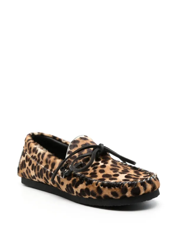 ISABEL MARANT Fitza leopard-print Loafers | Brown | FARFETCH