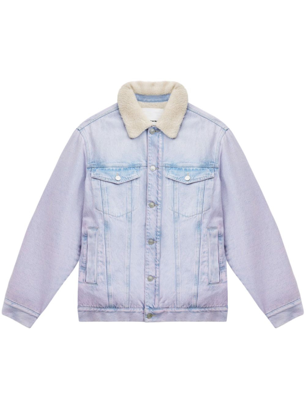 MARANT faded denim jacket - Purple