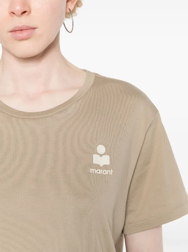 【関税&送料込】Marant Etoile T-Shirt Aby Aby Tee-Shirt Woman beige | ISABEL MARANT Official online store
