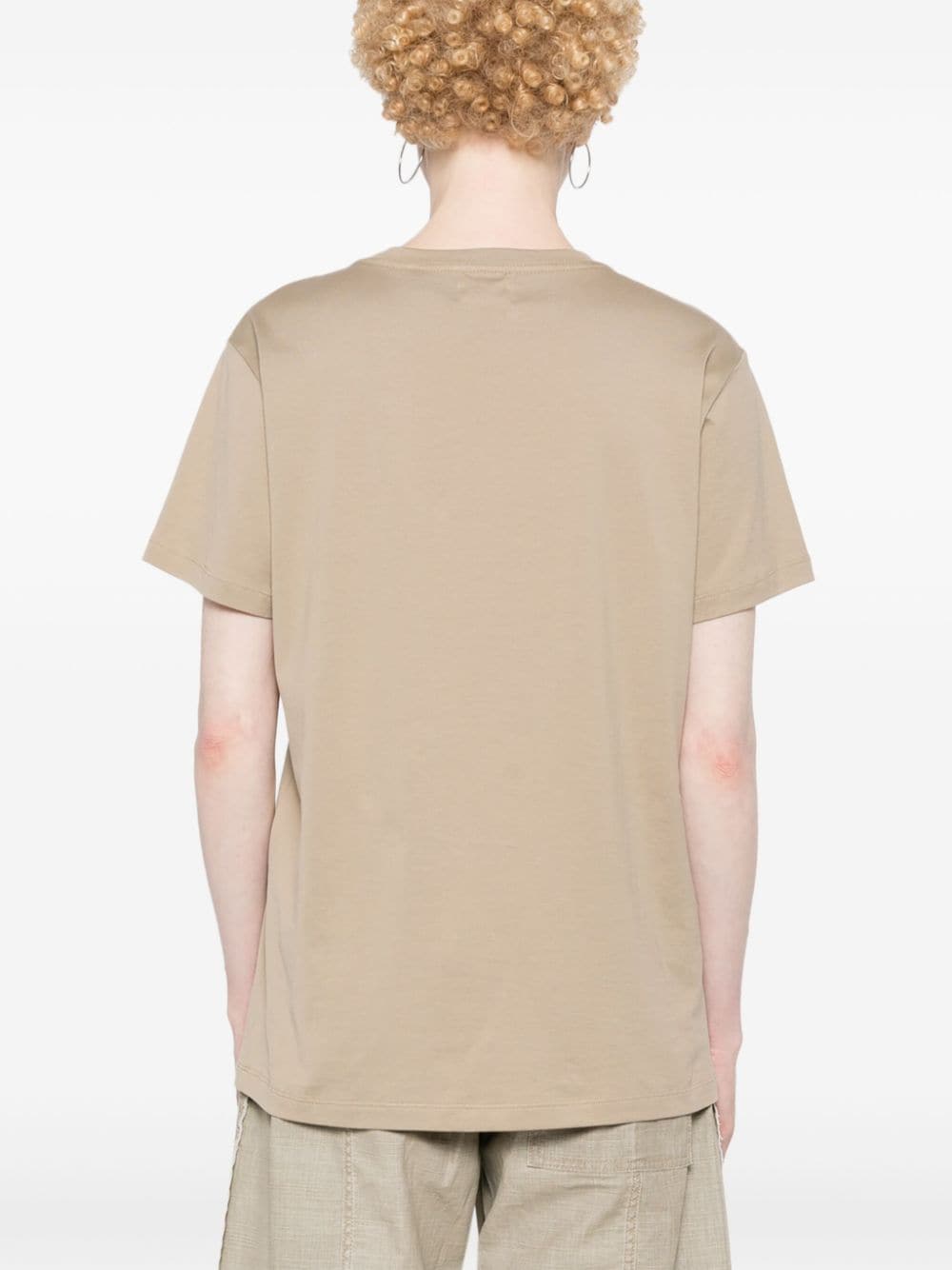 Shop Marant Etoile Aby Cotton T-shirt In Neutrals