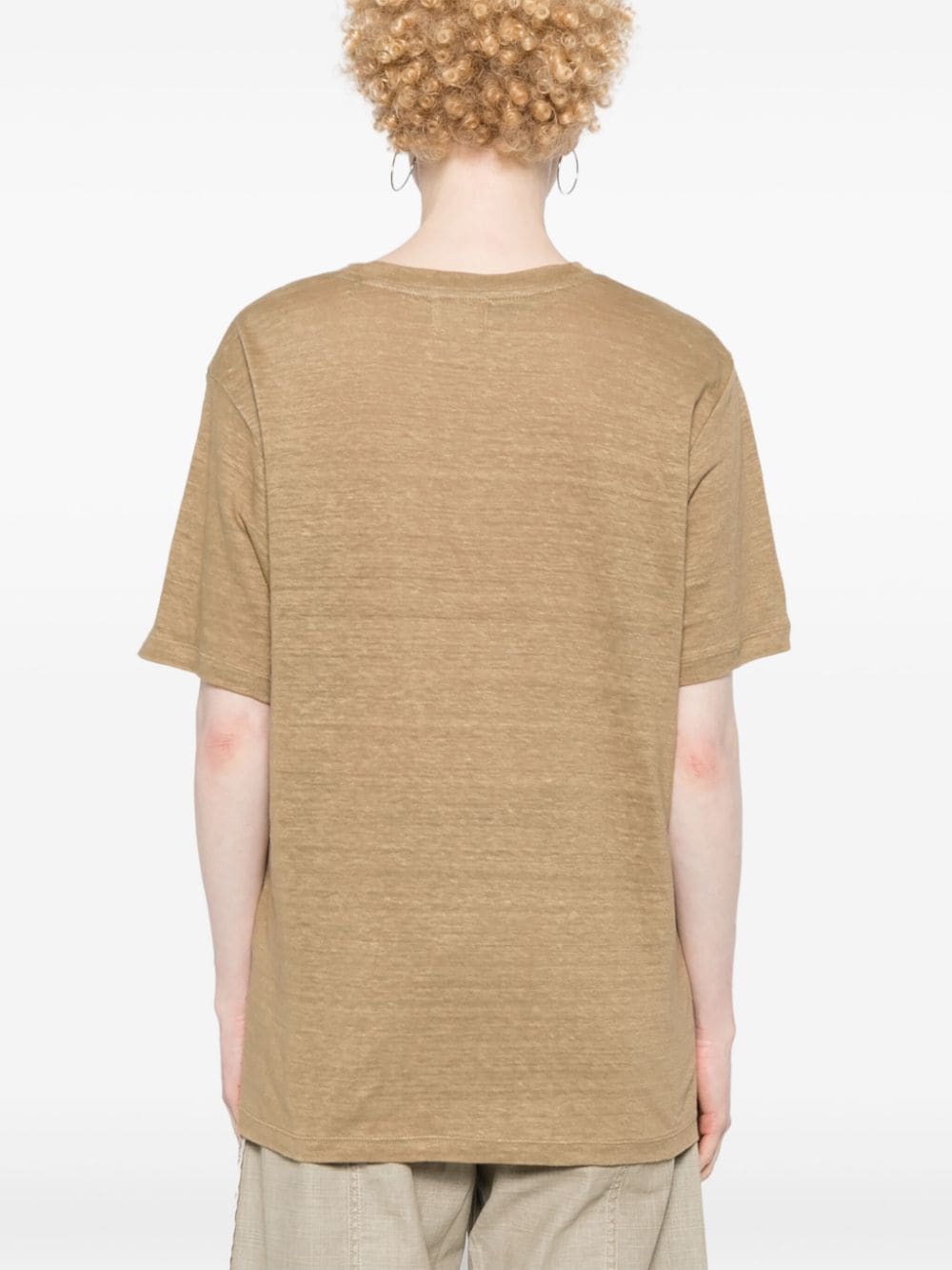 Shop Marant Etoile Zewel Logo-print T-shirt In 中性色