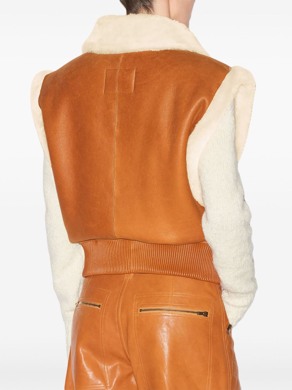 ISABEL MARANT Aviel shearling-trim gilet Women