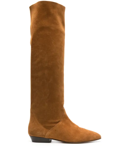 Bottes Sayla en daim - ISABEL MARANT - Modalova
