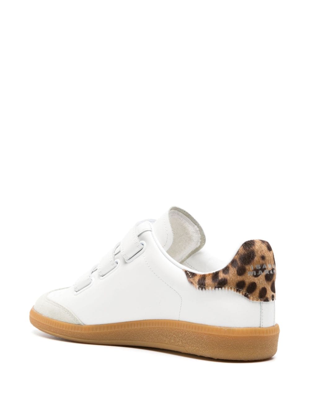 ISABEL MARANT Beth leren sneakers Beige