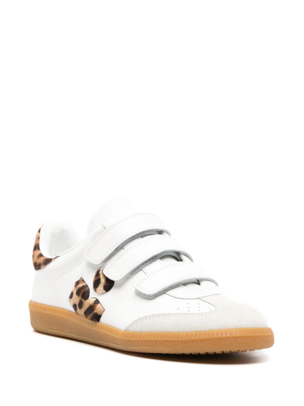 ISABEL MARANT Beth leren sneakers Beige