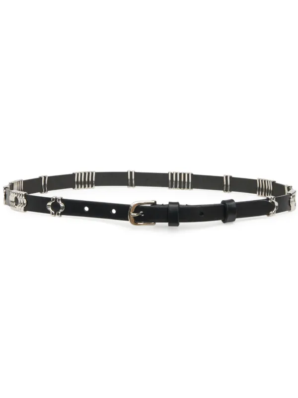 Isabel Marant Odena Leather Belt in Black