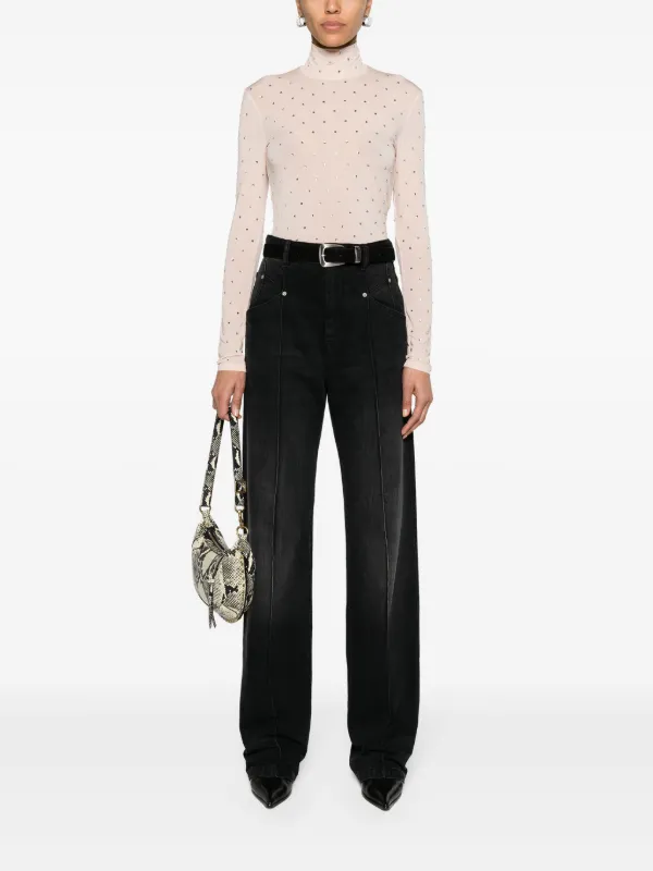 ISABEL MARANT Nadege straight-leg Jeans | Black | FARFETCH 
